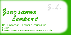 zsuzsanna lempert business card